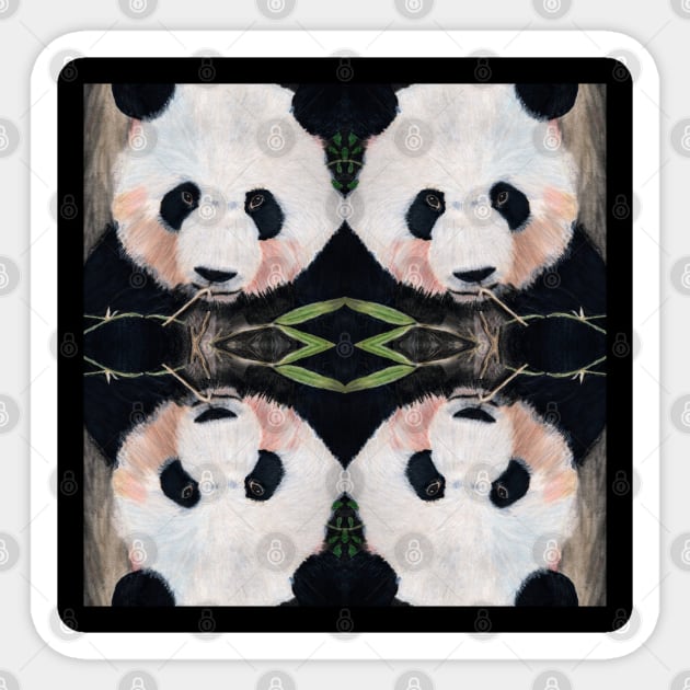 Panda Bear Sticker by teenamarie23art